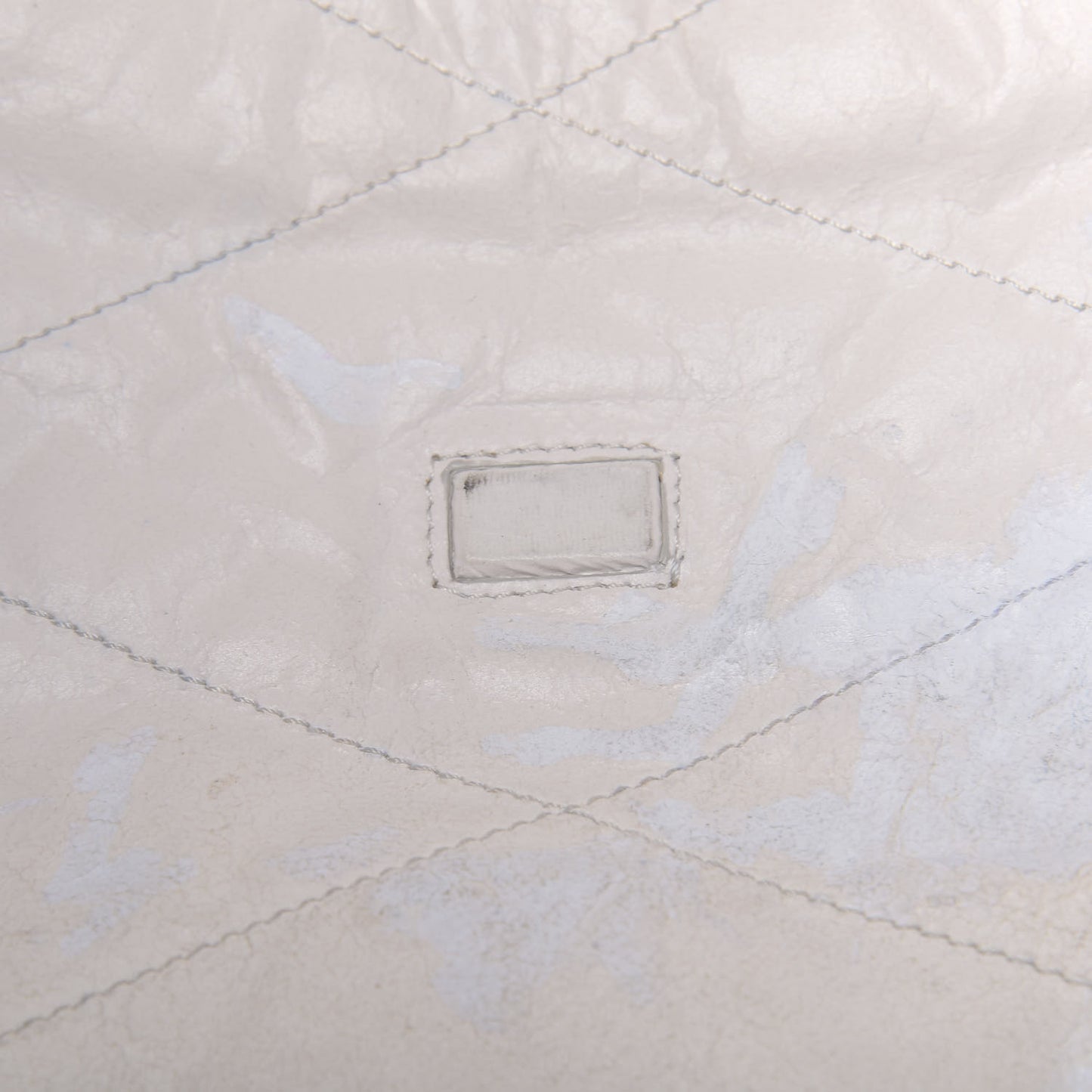Lambskin Quilted Pearl Medium Sugar Flap Shoulder Bag White
