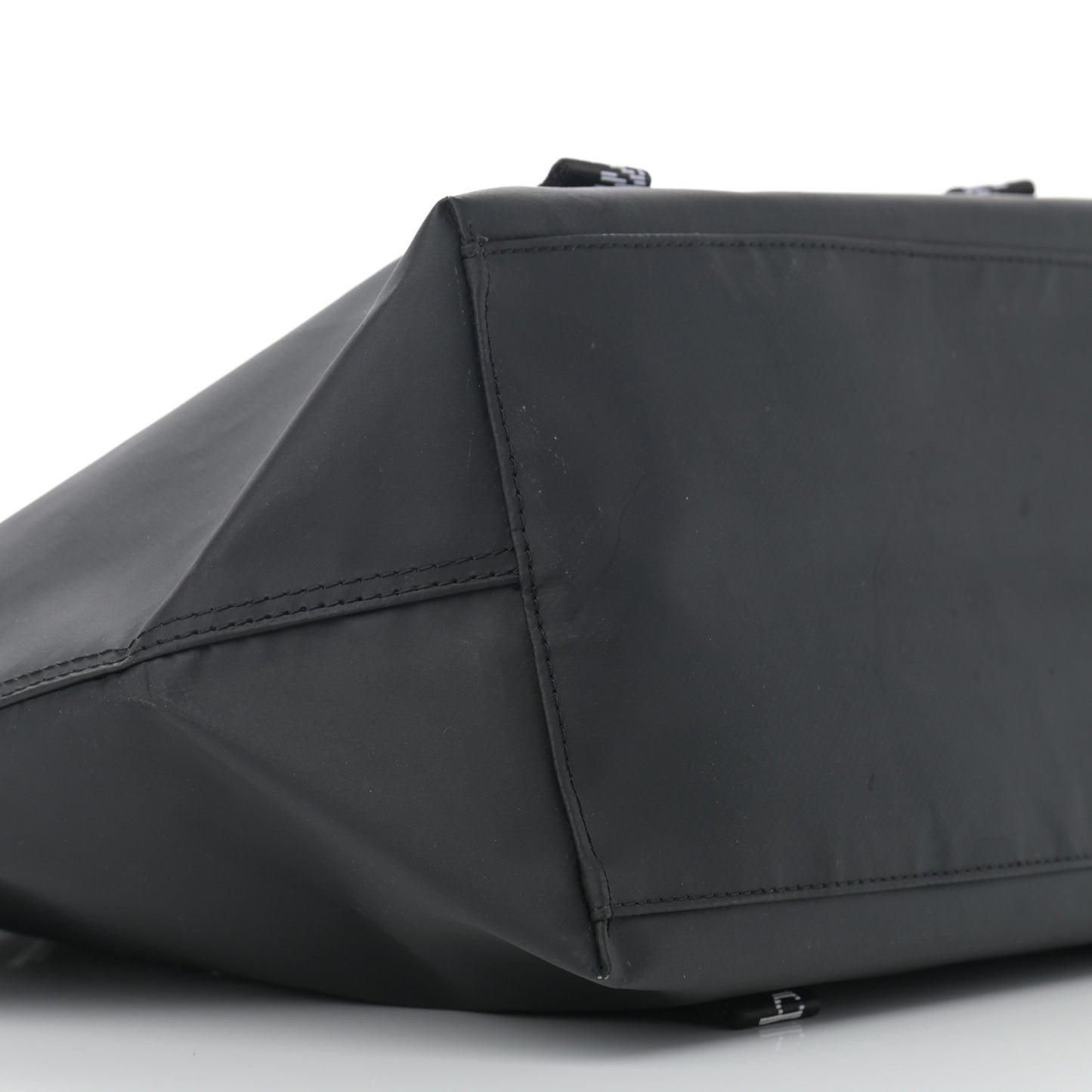 Nylon Sculpture Tote Bag Black