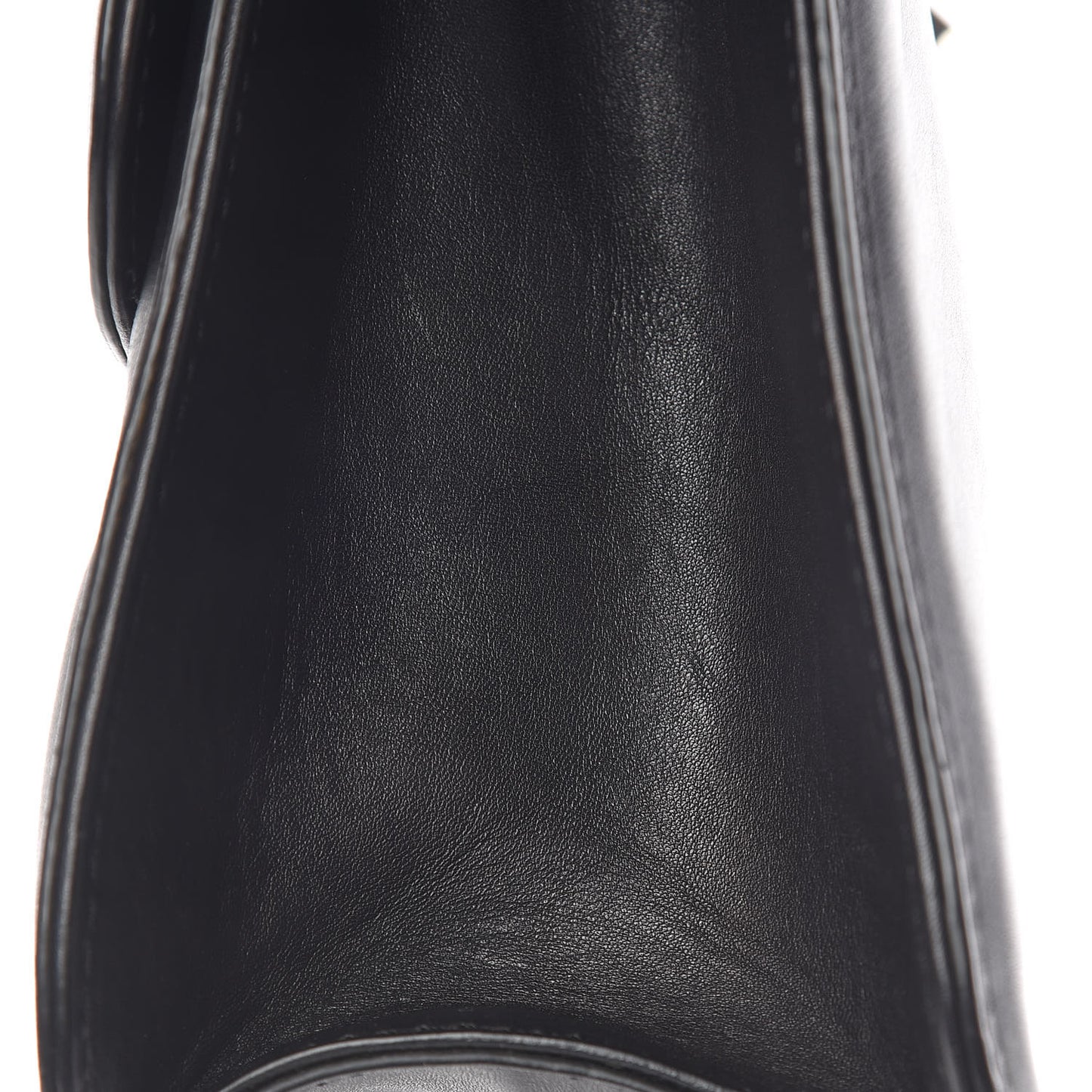 Vitello Extra Large Glam Lock Rockstud Flap Black