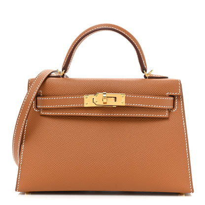 Hermes Epsom Mini Kelly Sellier 20 Gold 1 of 8