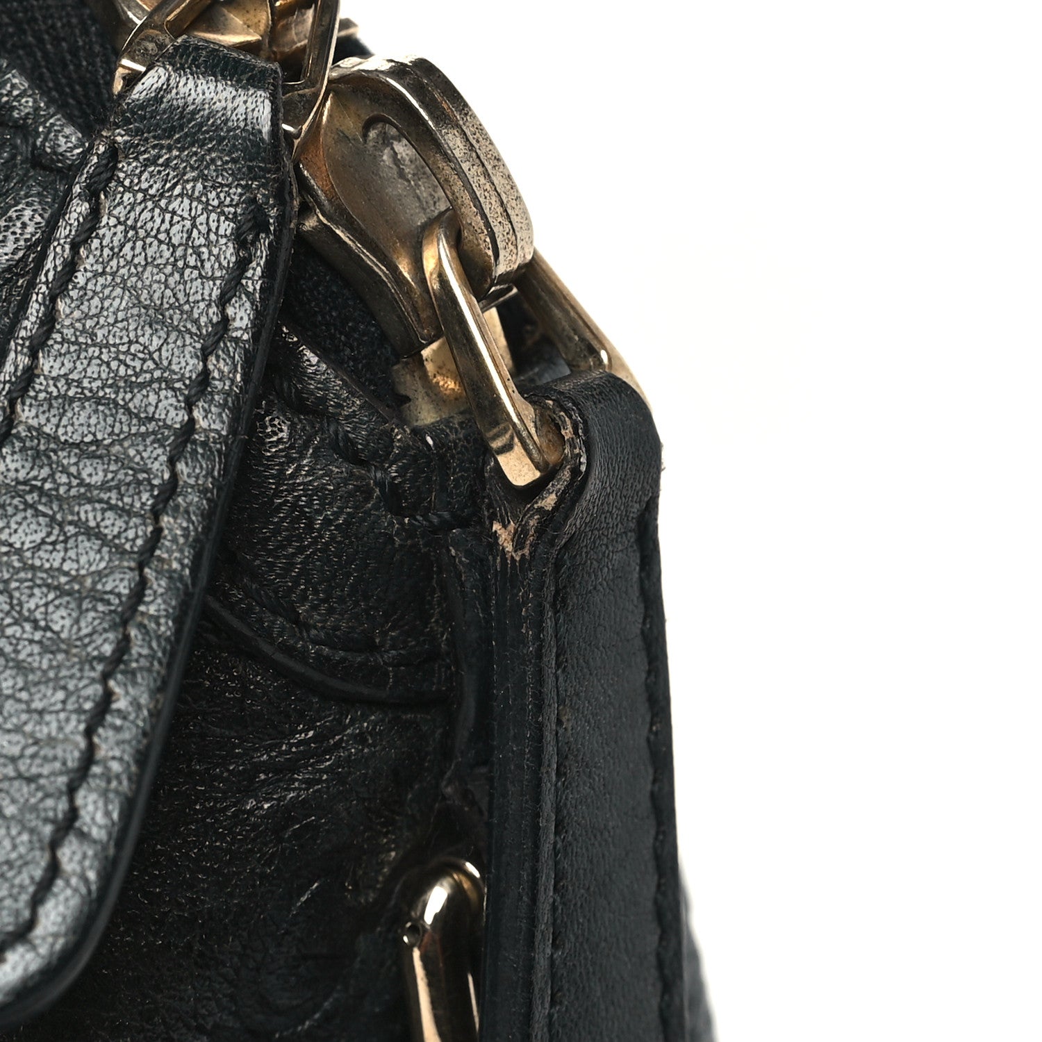 Gucci Guccissima Medium Cathrine Dome Satchel Black 12 of 14