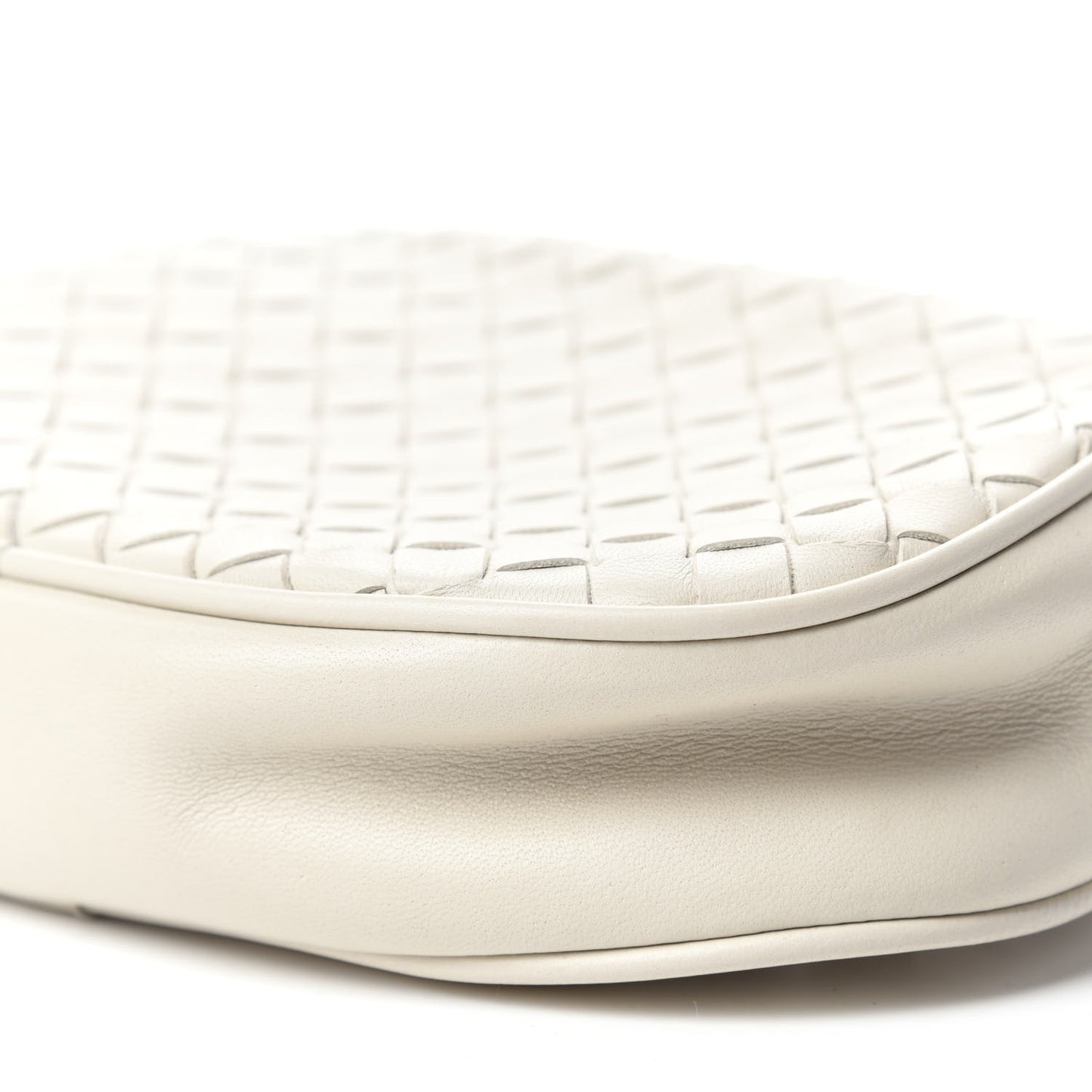 Nappa Intrecciato Belt Bag White