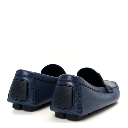 Louis Vuitton Taiga Mens Monza Moccasin Loafers 8.5 Marine 5 of 9