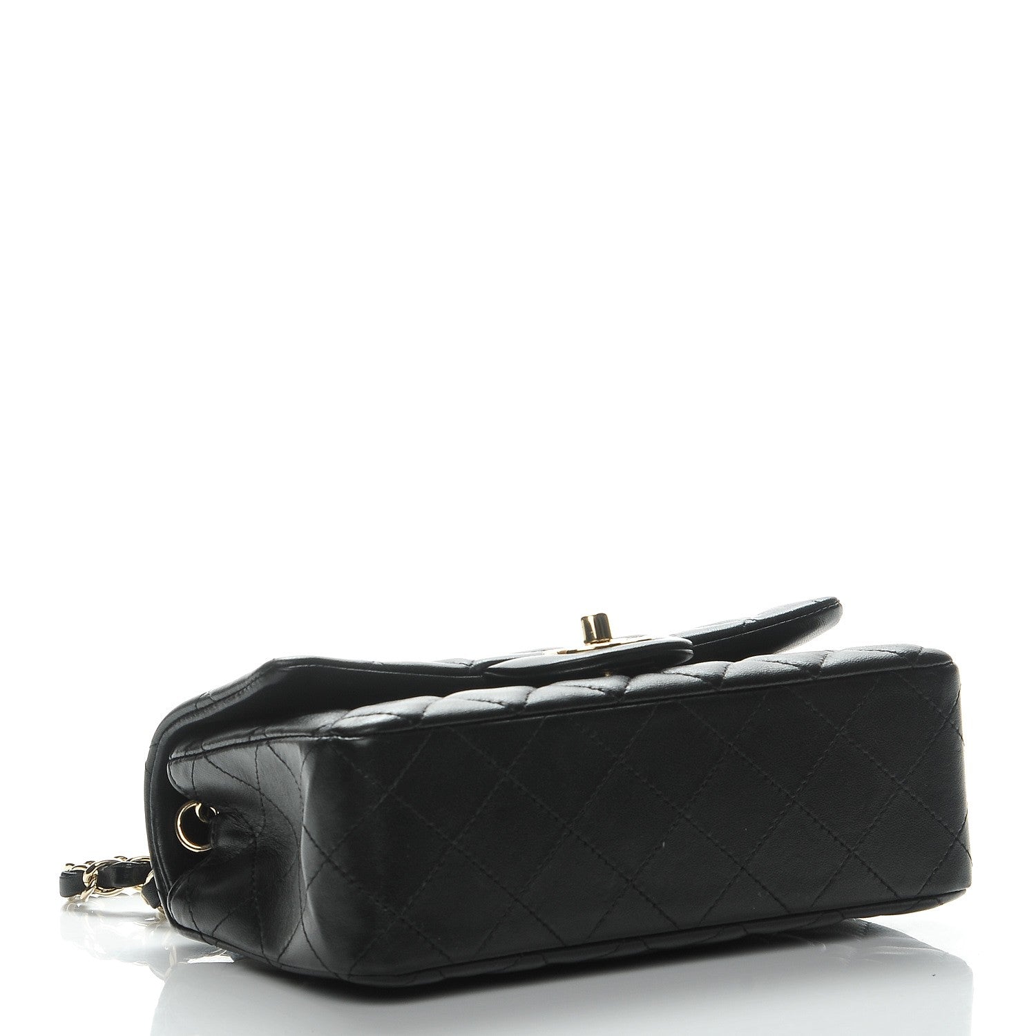 Chanel Lambskin Quilted Mini Rectangular Flap Black 4 of 8