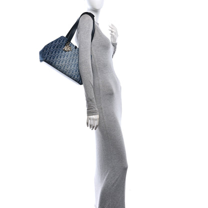Christian Dior Denim Jacquard Oblique Medium Toujours Blue 2 of 11
