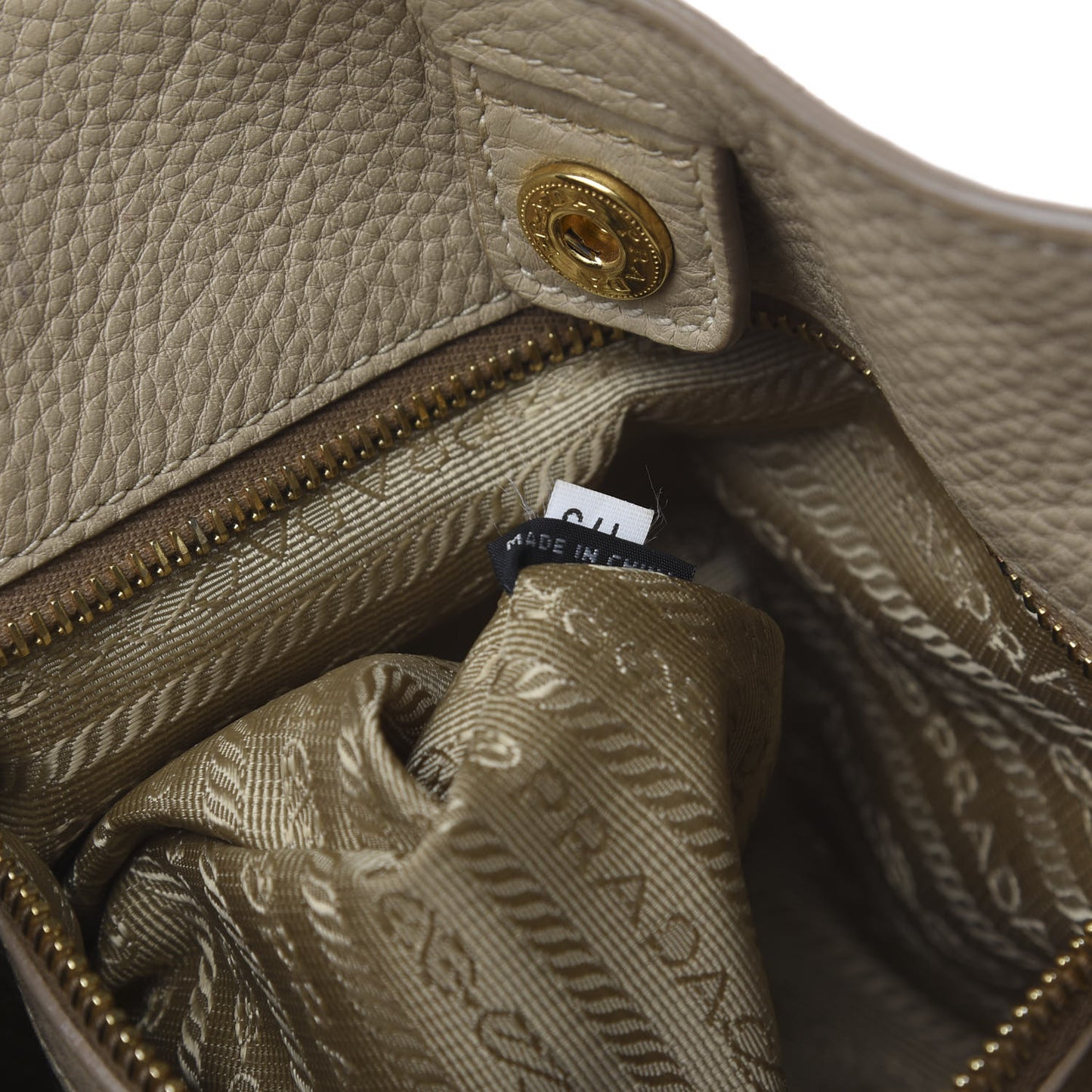Vitello Daino Shoulder Bag Sabbia