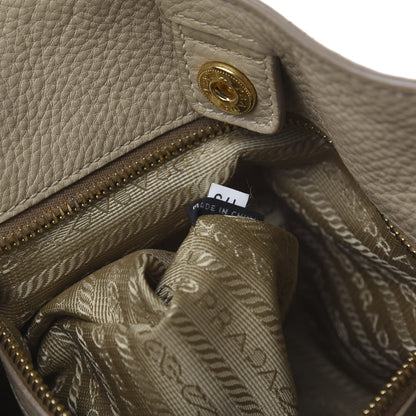 Prada Vitello Daino Shoulder Bag Sabbia 7 of 14