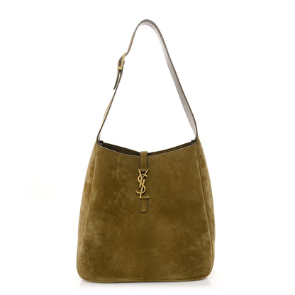 Saint Laurent Suede Large Le 5 A 7 Soft Hobo New Barley 1 of 10