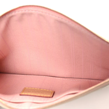 Louis Vuitton Damier Azur Neverfull MM GM Pochette Rose Ballerine 5 of 6