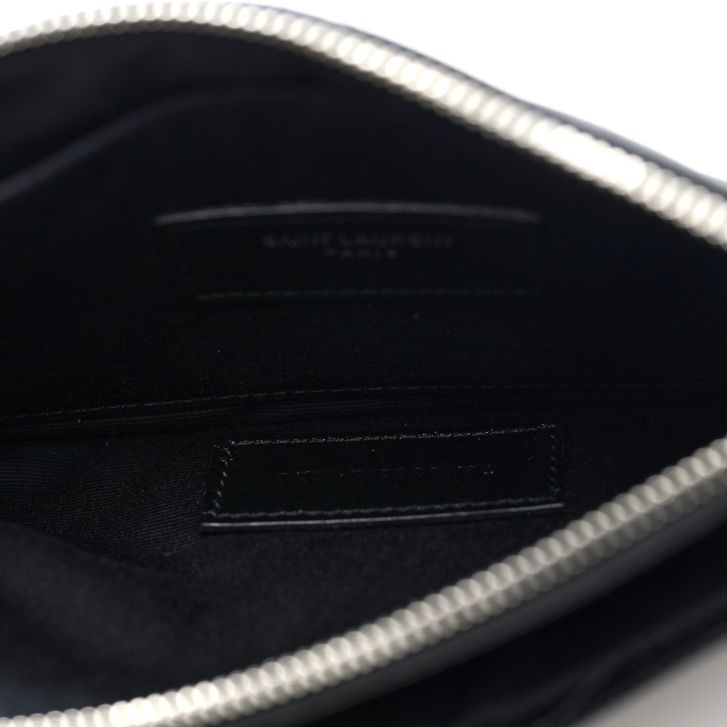Grain De Poudre Chevron Monogram Bill Pouch Black