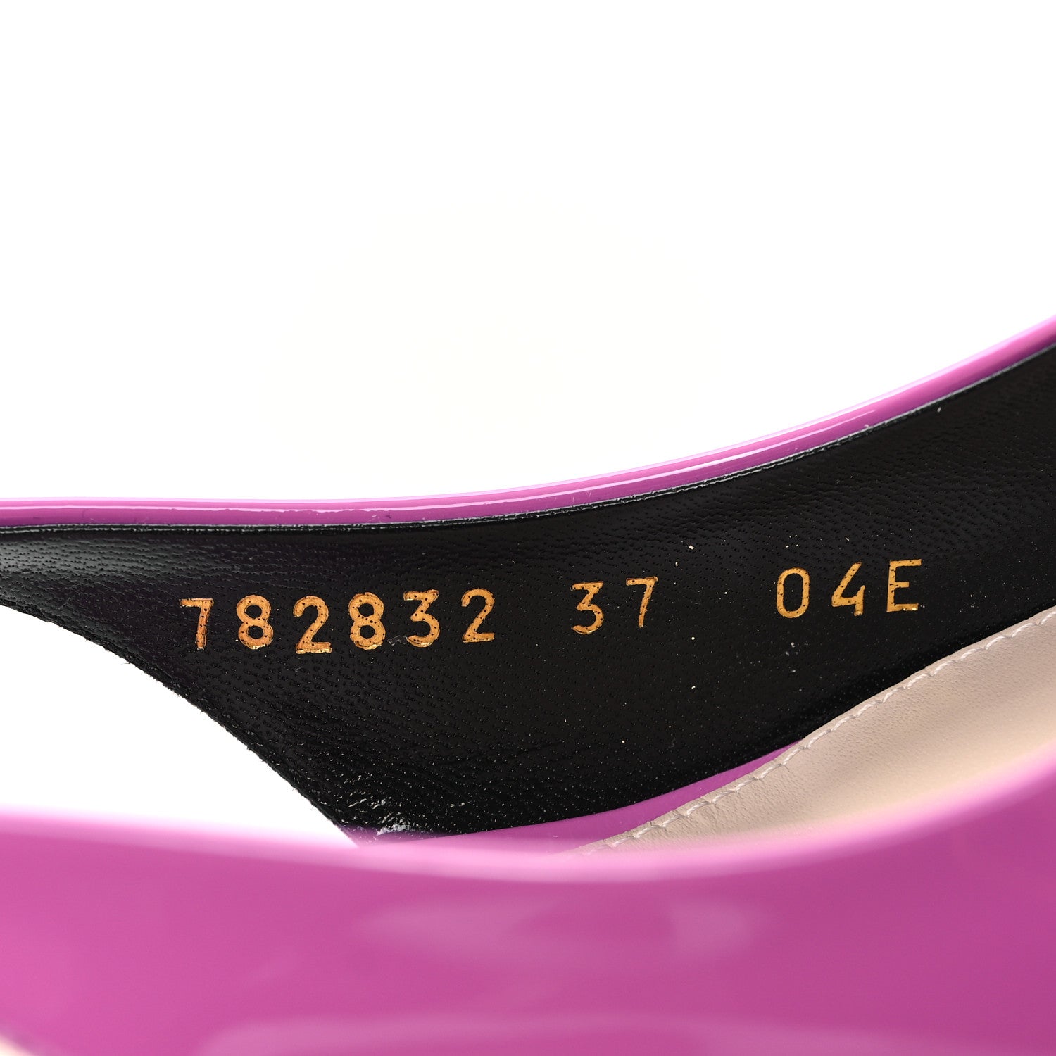 Gucci Patent Signoria 35mm Slingback Pumps 37 Libre Pink 9 of 10