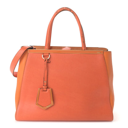 Fendi Vitello Elite Regular 2Jours Tote Arancio 1 of 21