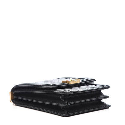 Chanel Caviar Quilted North South Boy Flap Black 4 of 9