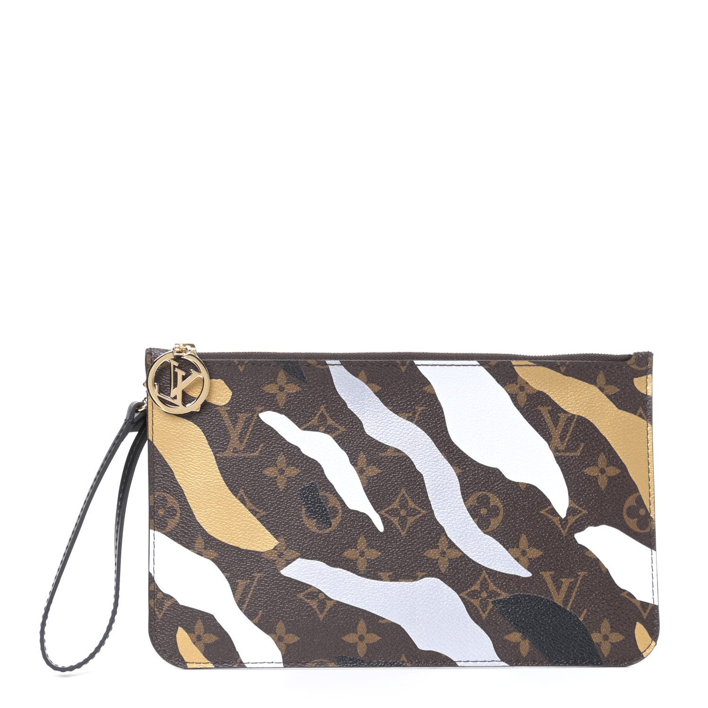 X LOL Monogram Neverfull MM GM Pochette Gold Silver