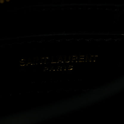 Saint Laurent Calfskin Y Quilted Monogram Toy Loulou Crossbody Bag Black 6 of 11