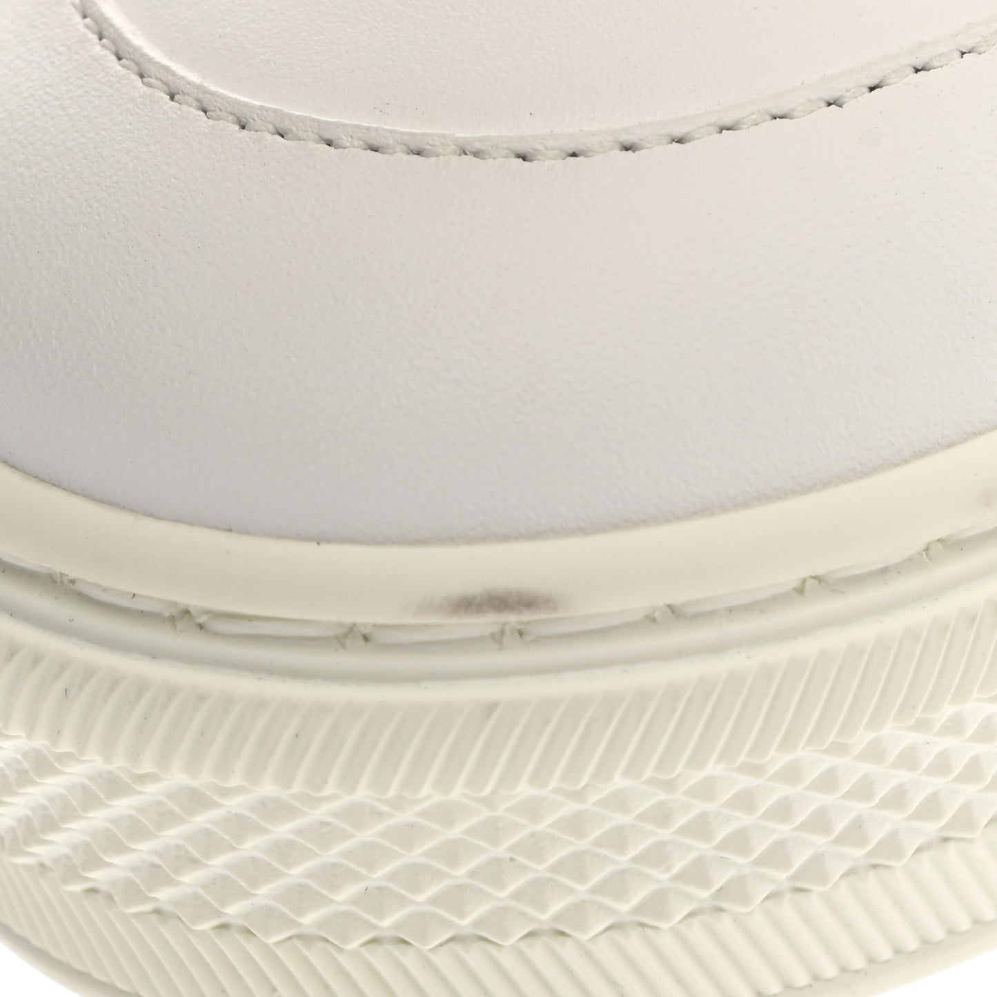 X UF Calfskin Tufted Monogram Stellar Sneaker Boots 37 White Black