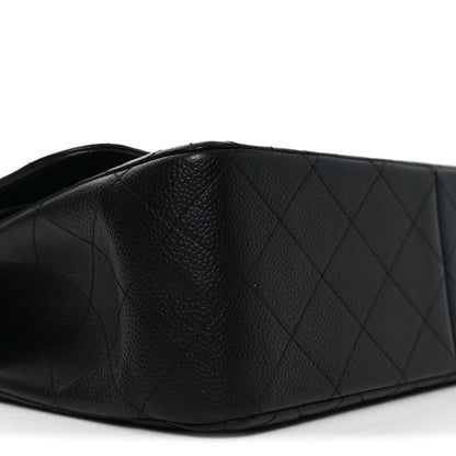 Chanel Caviar Quilted Jumbo Double Flap Black 9 of 11