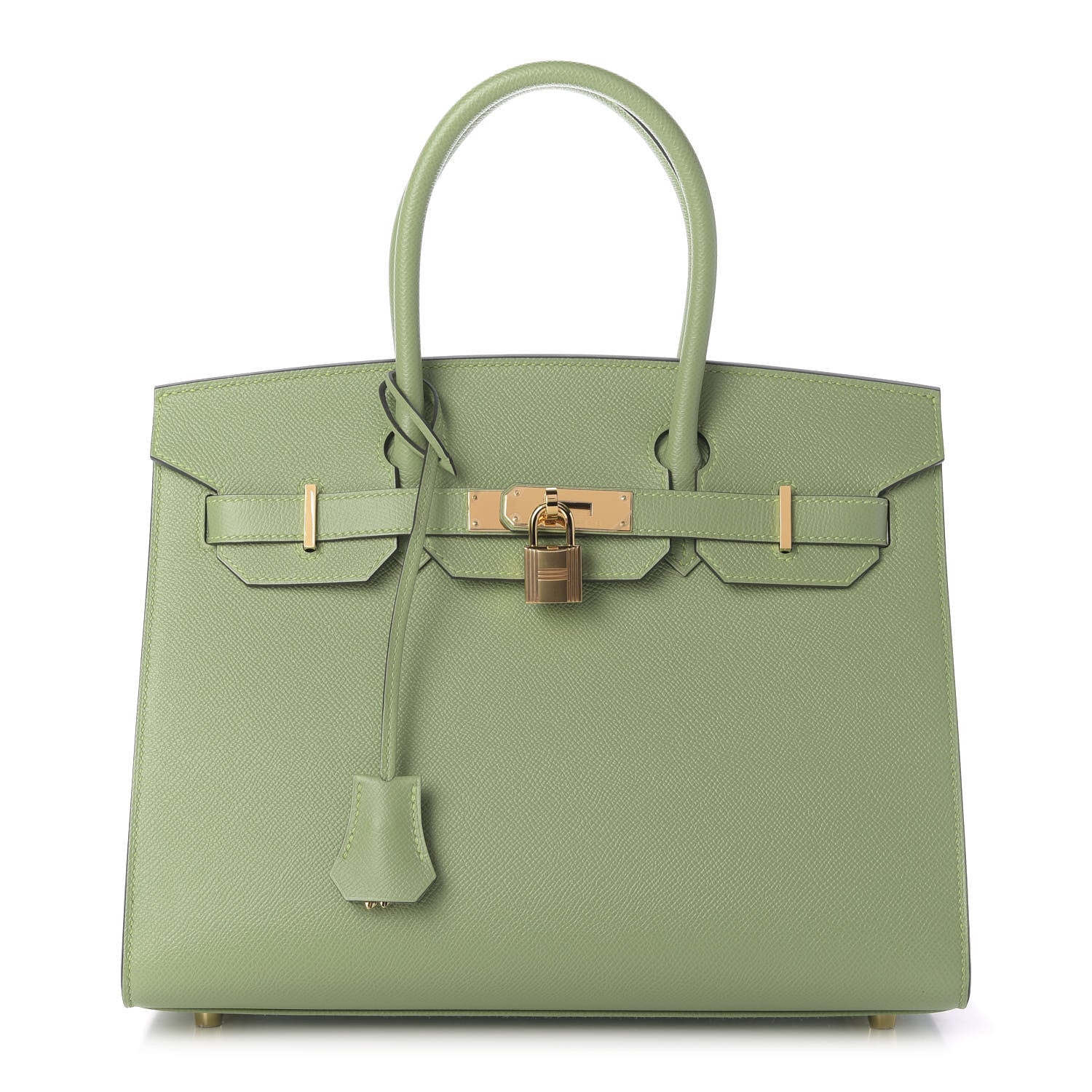 Hermes Epsom Sellier Birkin 30 Vert Criquet 1 of 10