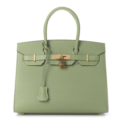 Hermes Epsom Sellier Birkin 30 Vert Criquet 1 of 10