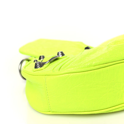 Balenciaga Agneau Arena Le Cagole Chain Shoulder Bag XS Fluo Yellow 11 of 11