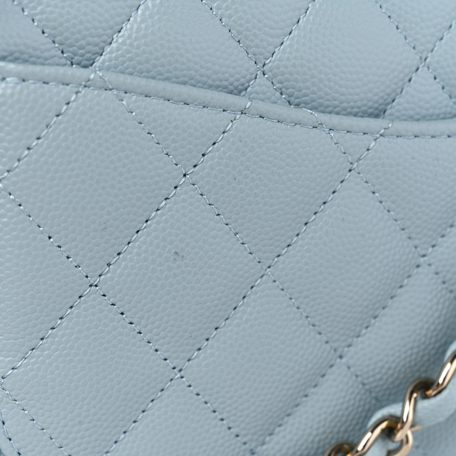 Chanel Caviar Quilted Small Double Flap Light Blue 11 of 12