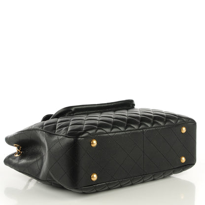Chanel Caviar Quilted Flap Tote Black 4 of 9
