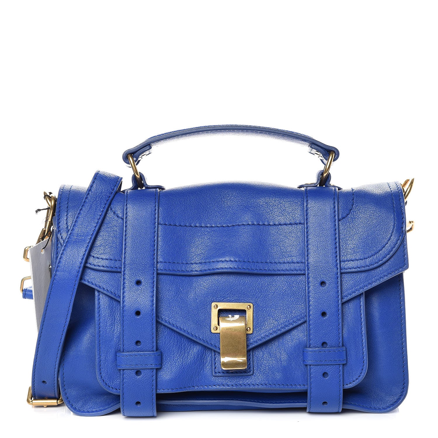 Proenza Schouler Lambskin Tiny PS1 Satchel Royal Blue 1 of 11