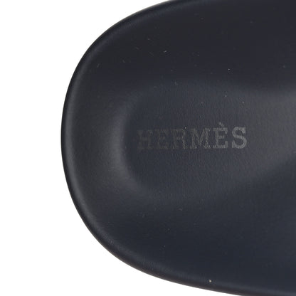 Hermes Suede Goatskin Womens Chypre Sandals 40 Marine Violet Majorette 8 of 10