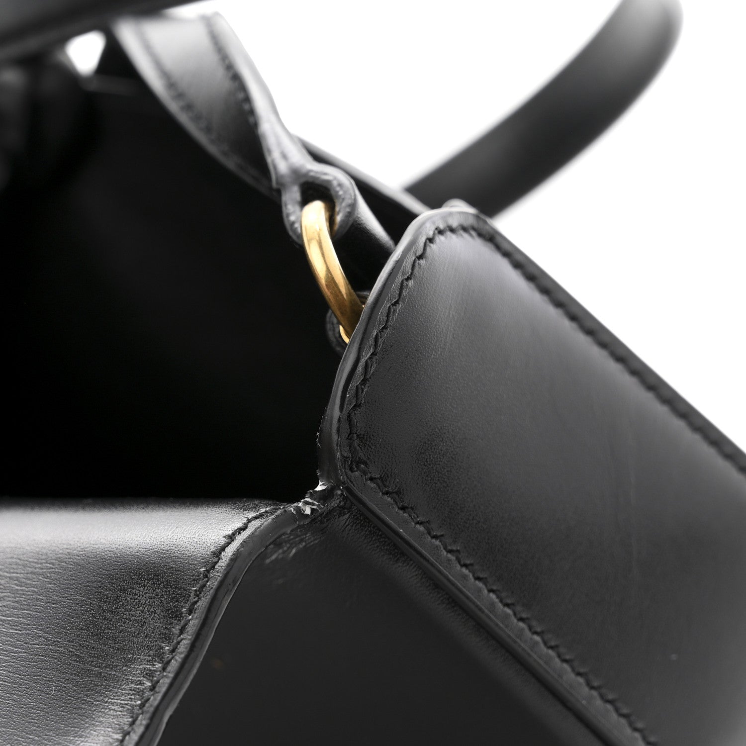 Saint Laurent Box Calfskin Mini Voltaire Shoulder Bag Black 12 of 12