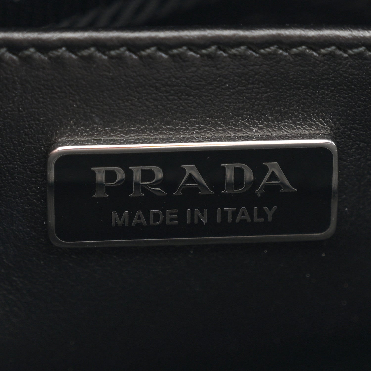 Prada Spazzolato Cleo Shoulder Bag Black 6 of 10