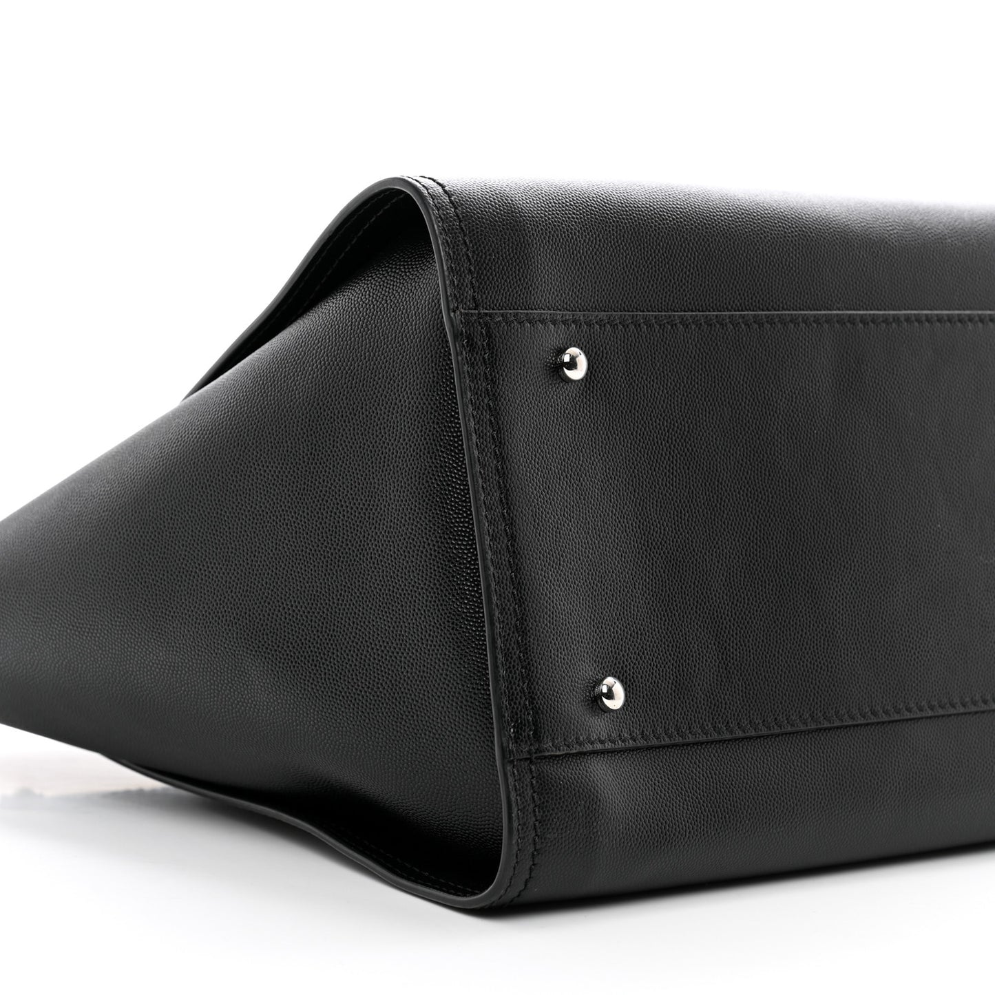 Caviar Medium Studded Deauville Tote Black