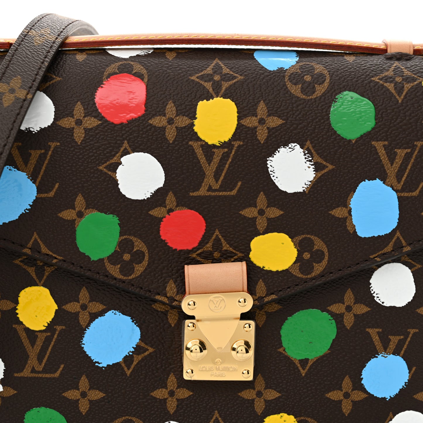 LV x YK Monogram Painted Dots Pochette Métis