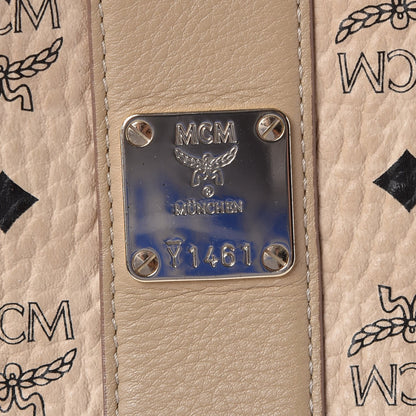 MCM Visetos Medium Liz Reversible Shopper Tote Beige 11 of 12