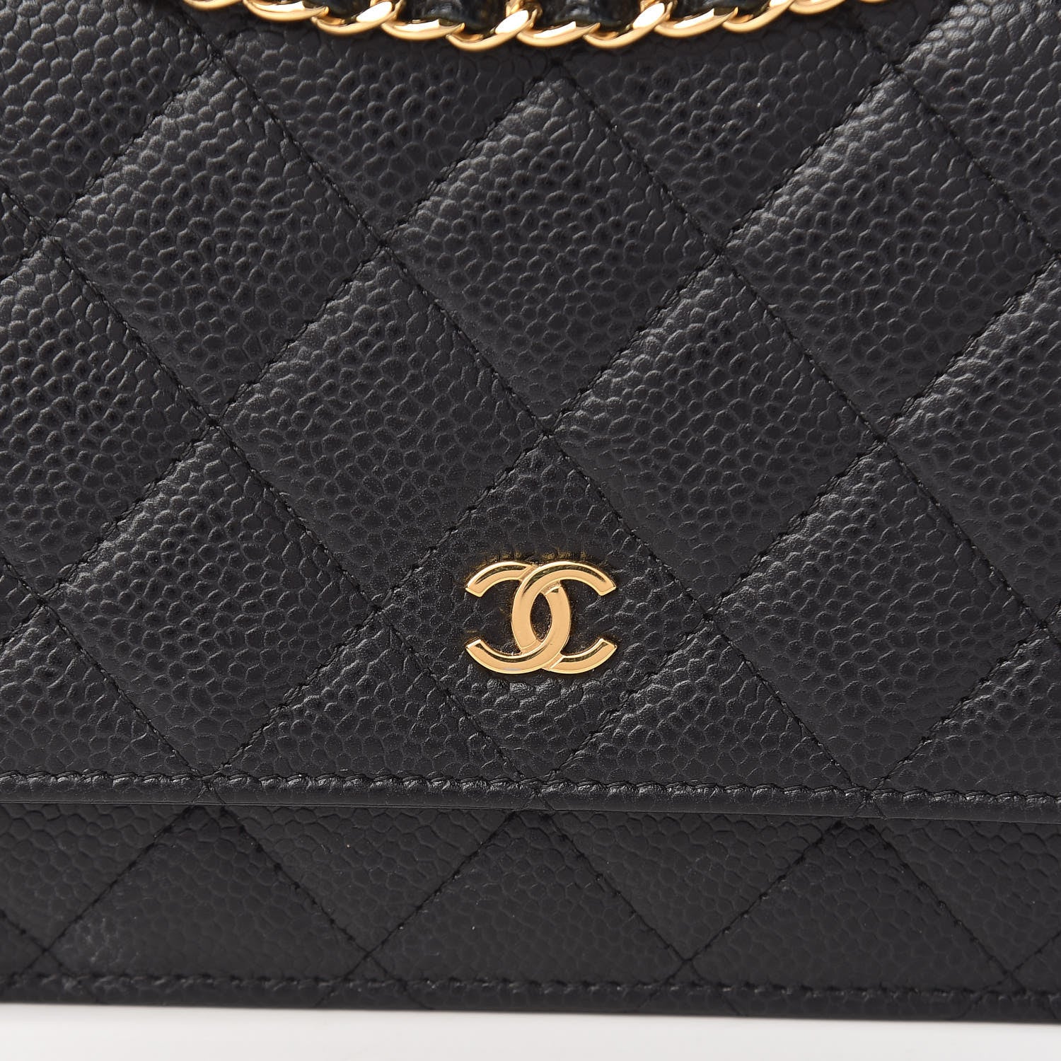 Chanel Caviar Quilted Wallet On Chain WOC Black 11 of 15