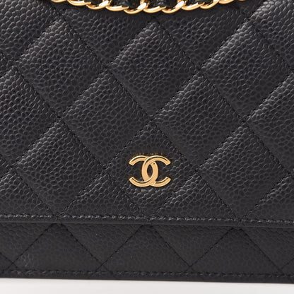 Chanel Caviar Quilted Wallet On Chain WOC Black 11 of 15
