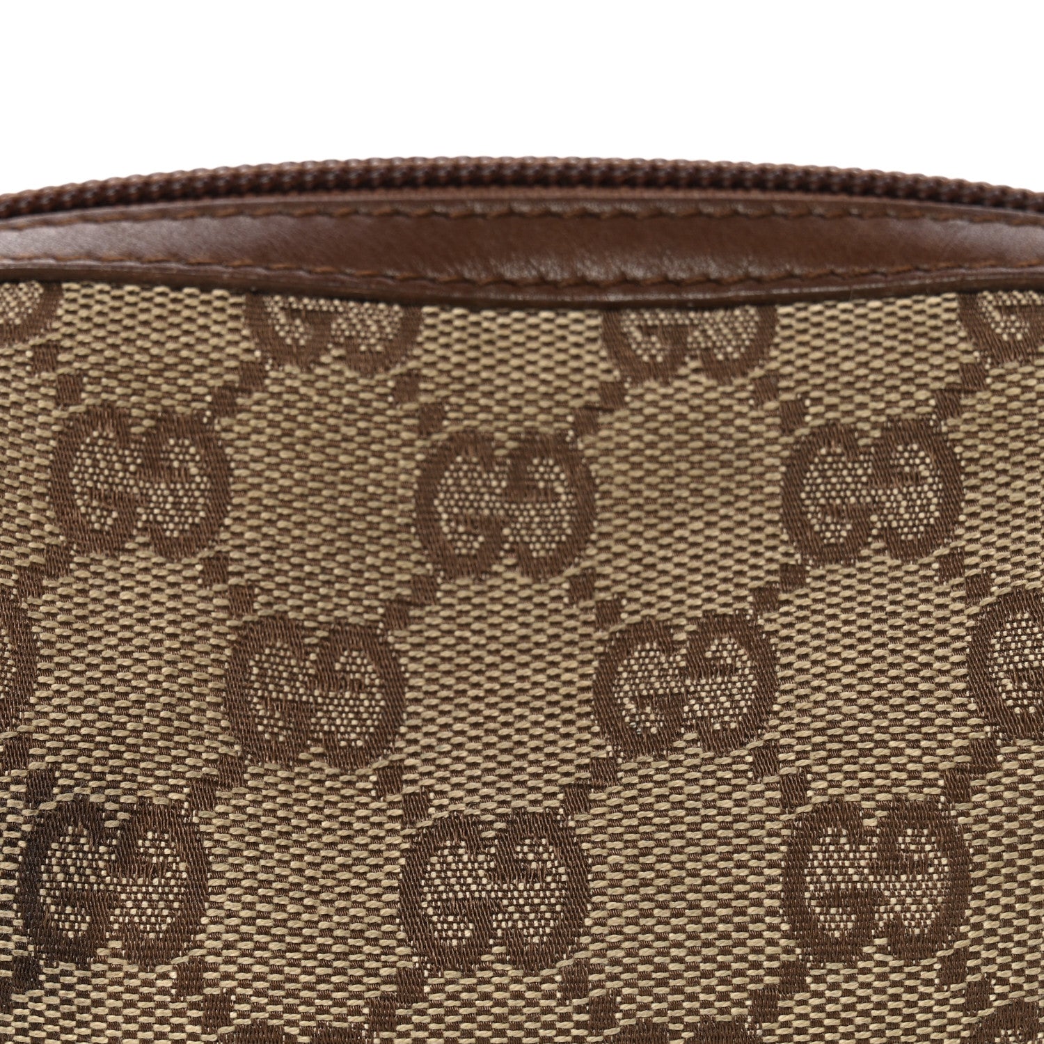 Gucci Monogram Small Balthus Cosmetic Case  Beige Ebony Cocoa 7 of 9