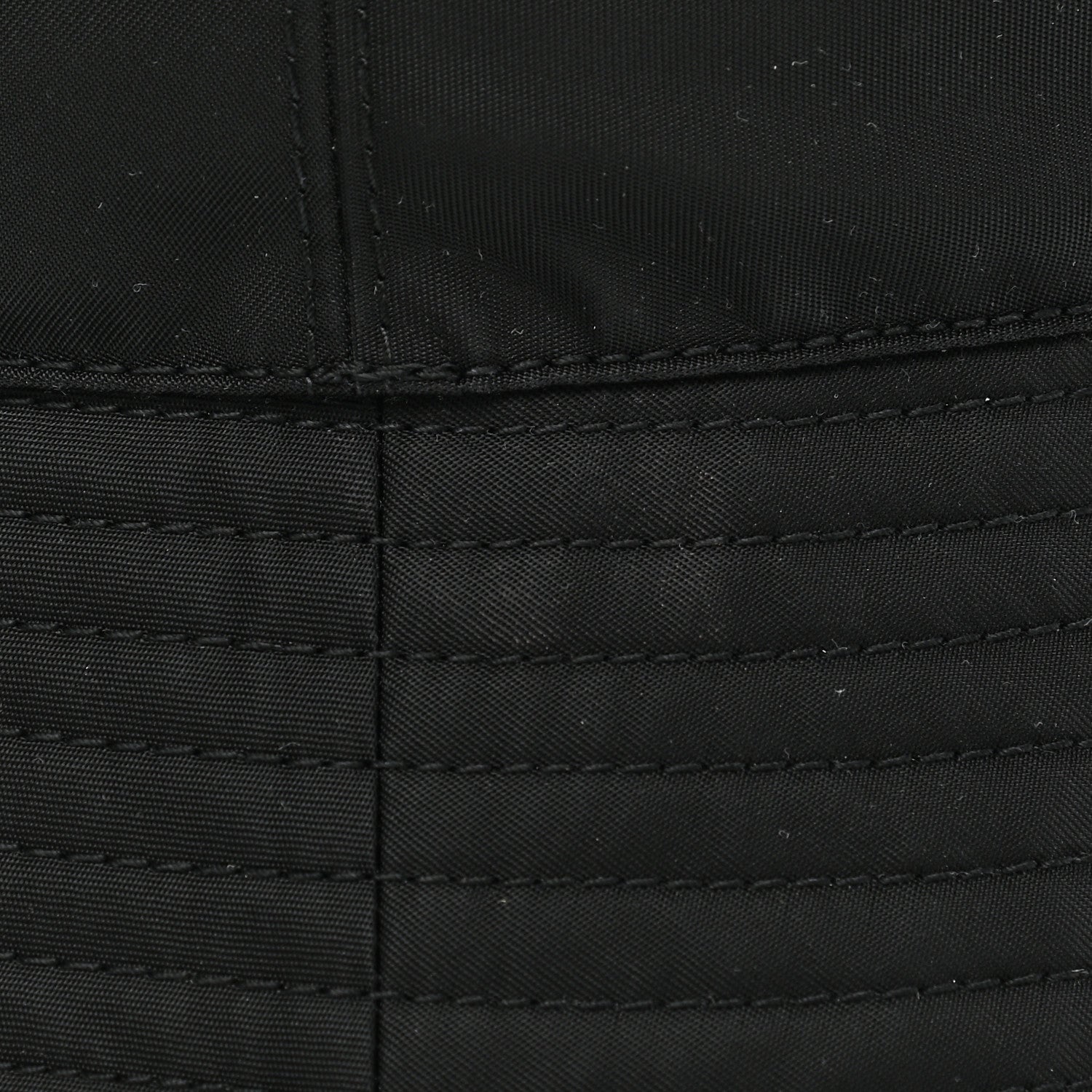 Prada Re-Nylon Metal Triangle Logo Womens Bucket Hat M Black 9 of 9