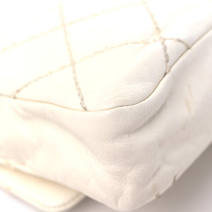 Chanel Lambskin Quilted Flower Patch Single Flap White 10 of 17