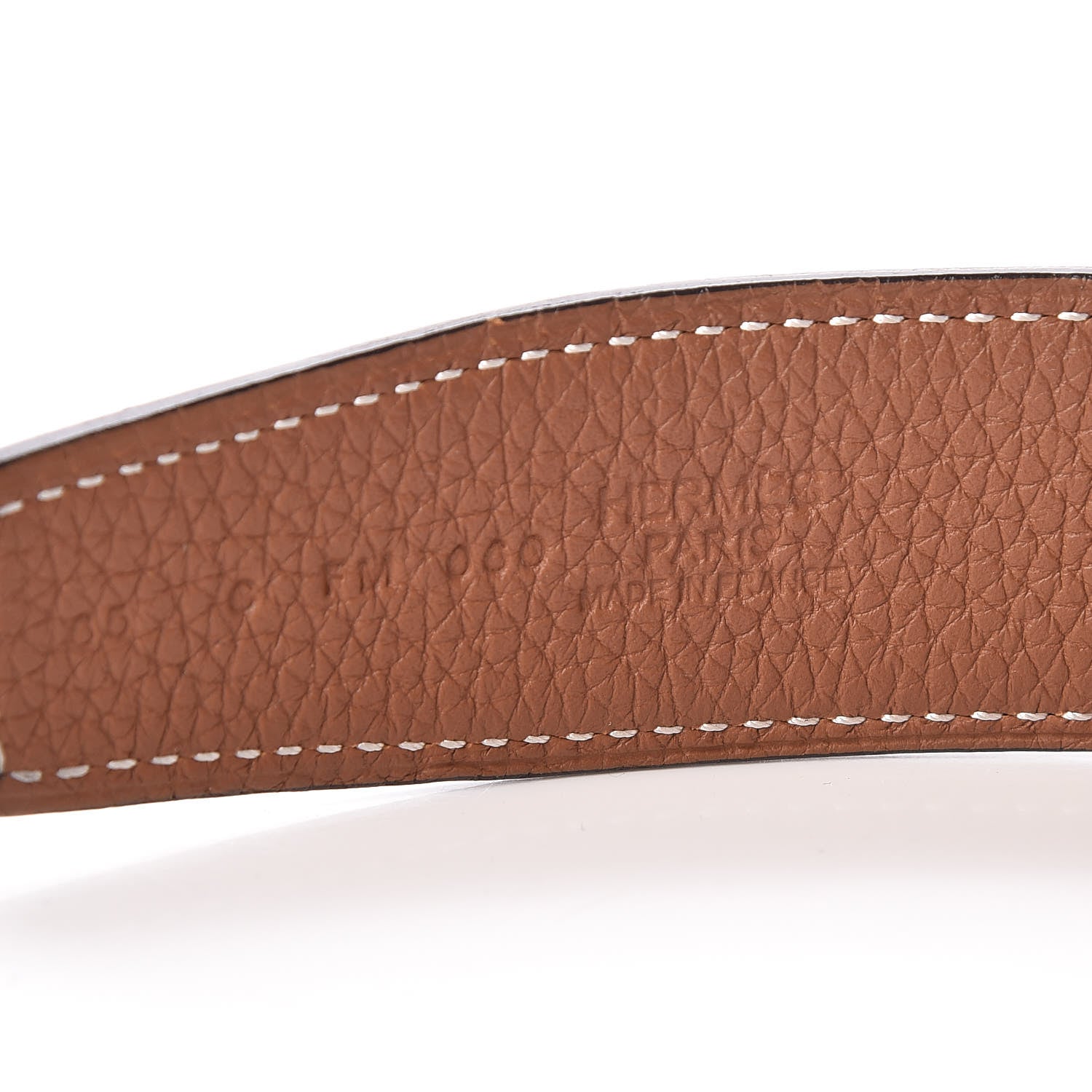 Hermes Box Togo 32mm H Belt 85 Black Gold 4 of 10