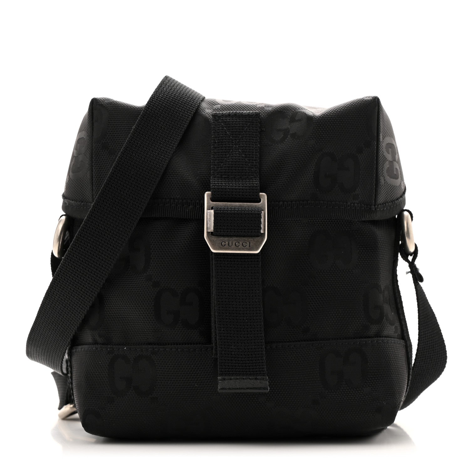 Gucci Econyl Nylon Monogram Off The Grid Messenger Bag Black 1 of 12