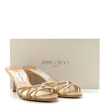 Jimmy Choo Patent Sandals 38 Beige 8 of 8