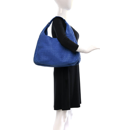 Bottega Veneta Nappa Intrecciato Large Campana Signal Blue 2 of 9