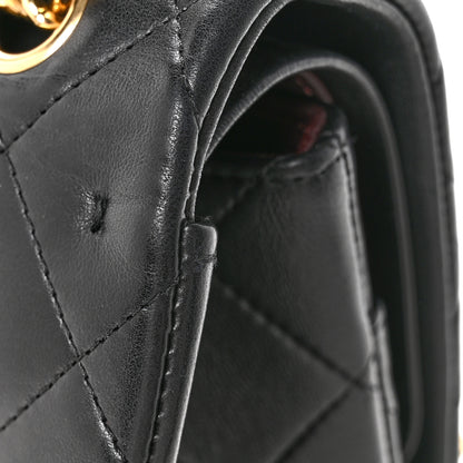 Chanel Lambskin Quilted Jumbo Double Flap Black 11 of 11