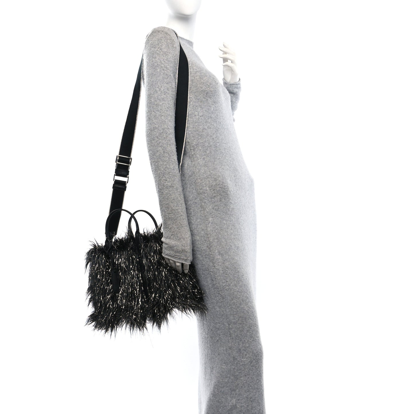 The Creature Small Tote Bag Black Silver