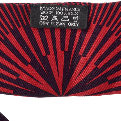 Hermes Silk Op'H Twilly Encre Cherry 3 of 6