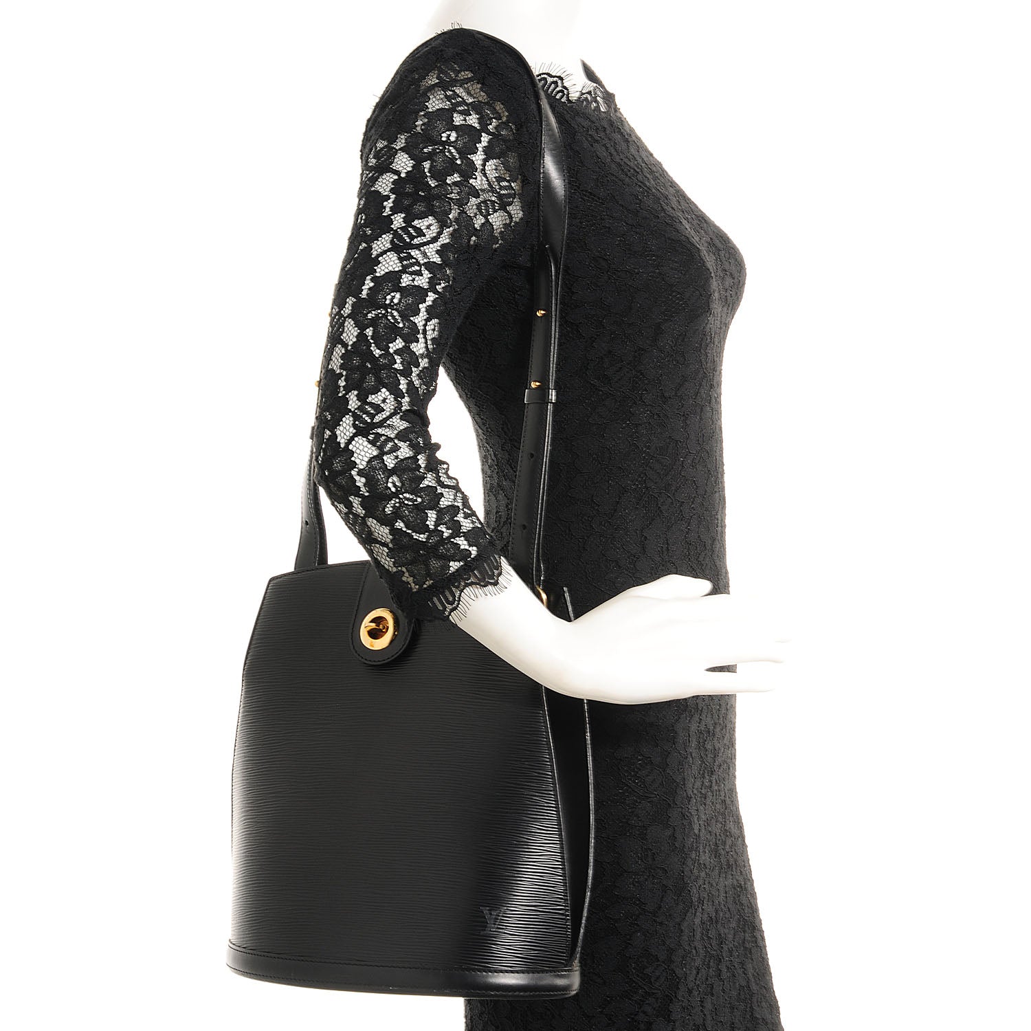 Louis Vuitton Epi Cluny Black 2 of 8