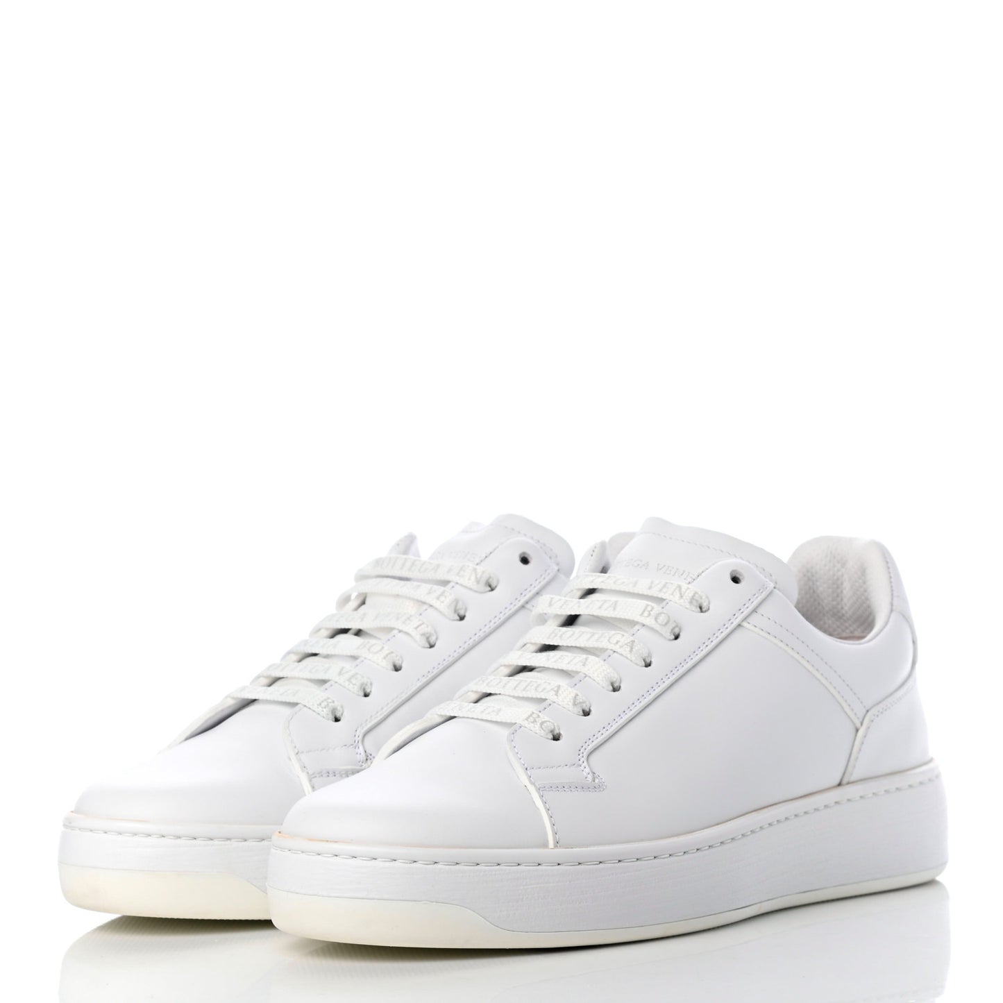 Bolt Calfskin Sneakers 39 Optic White