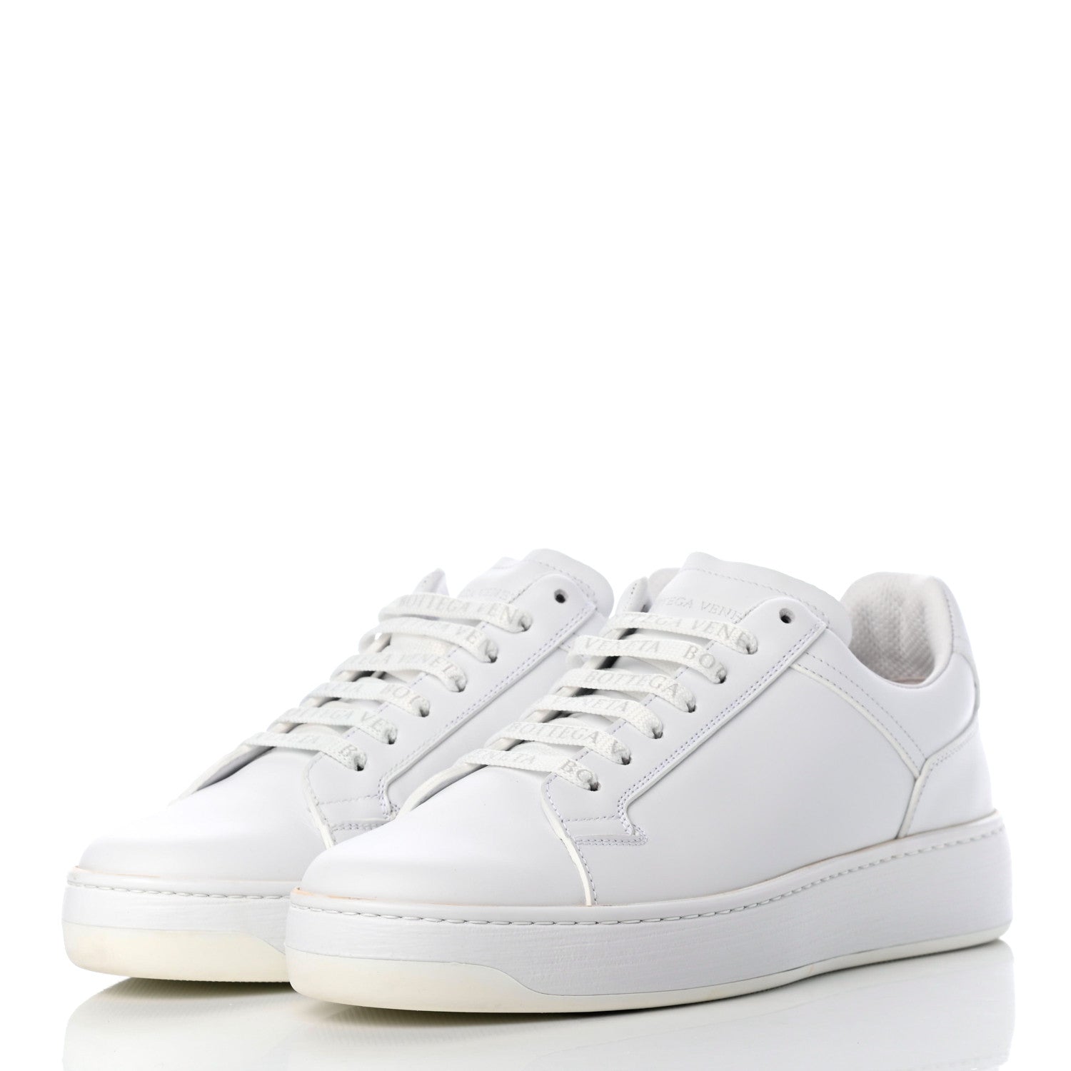 Bottega Veneta Bolt Calfskin Sneakers 39 Optic White 3 of 8