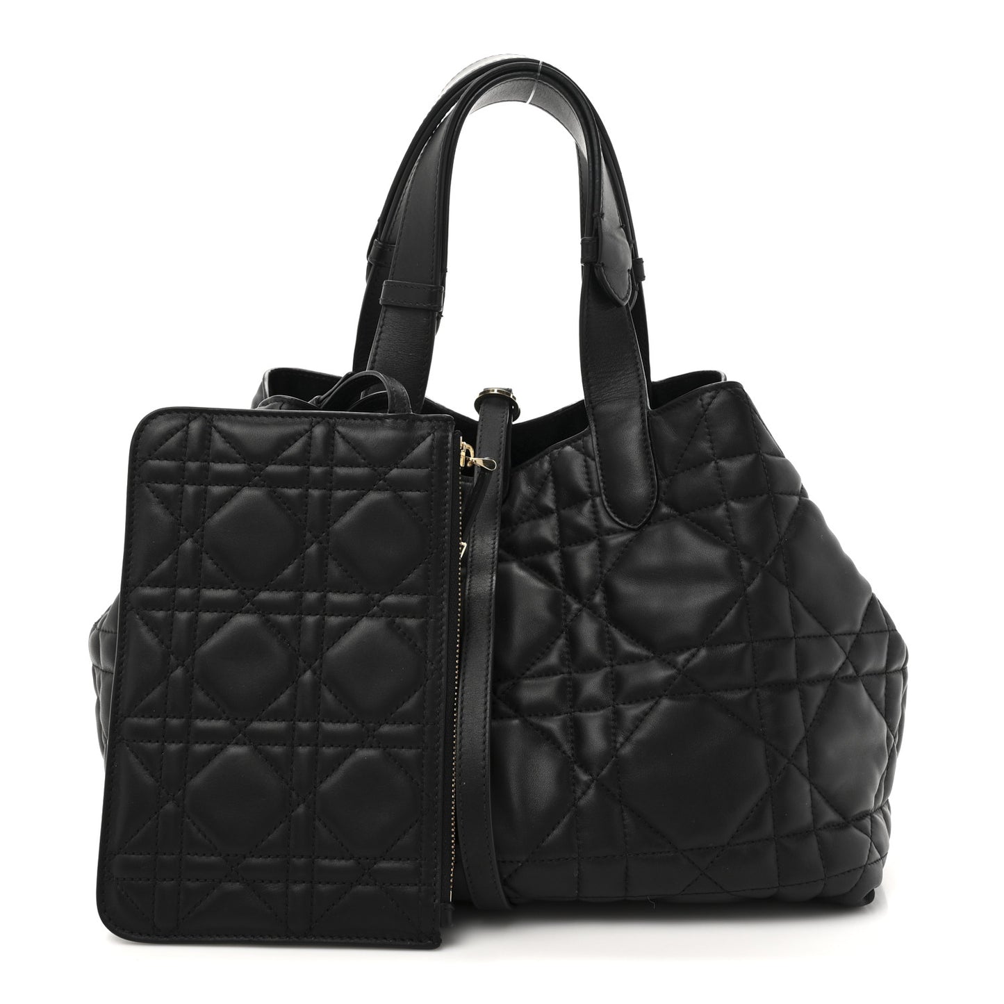 Calfskin Macrocannage Medium Toujours Black