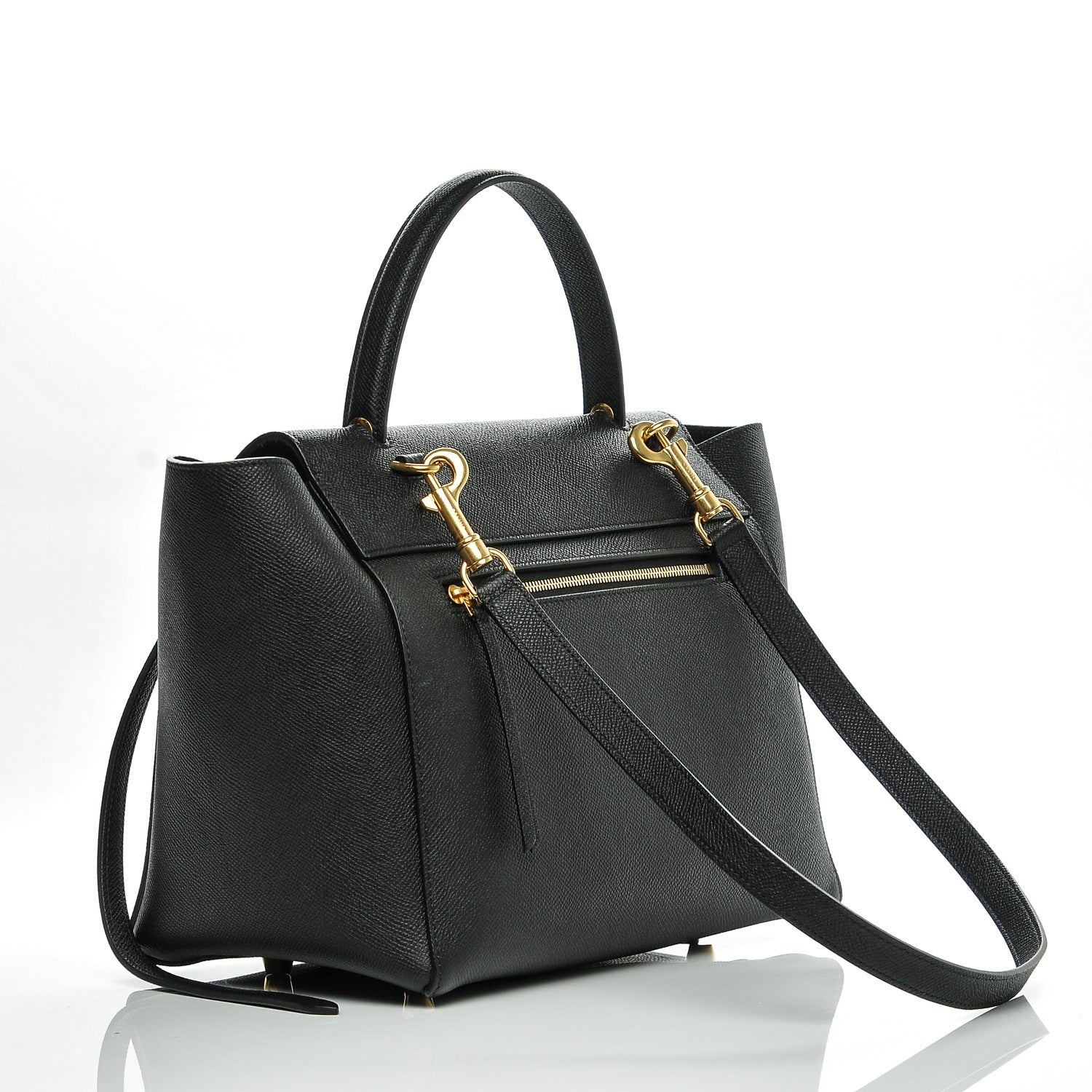 Celine Baby Grained Calfskin Mini Belt Bag Black 3 of 7